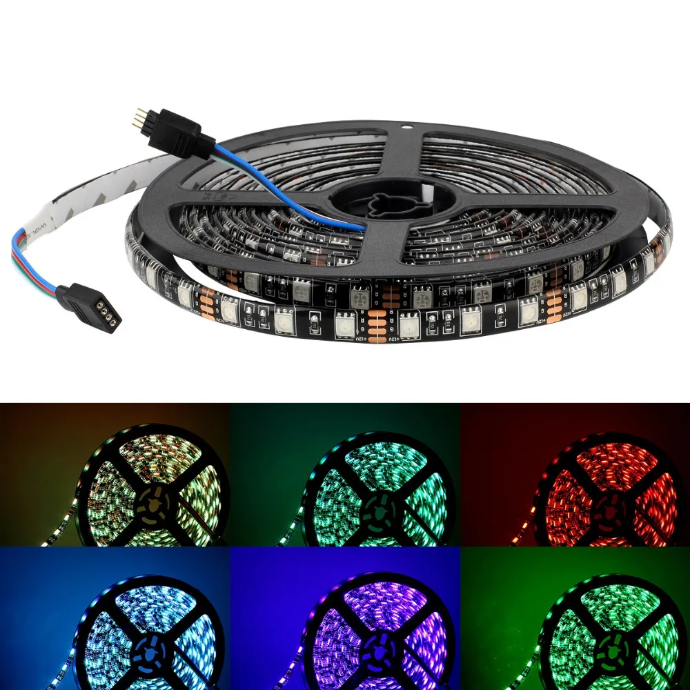 SMD 5050 сказочные RGB светодиодные ленты 5 м 300 светодиодный s DC 12 В водонепроницаемый наружный сад уличное украшение освещение Гибкая лампа