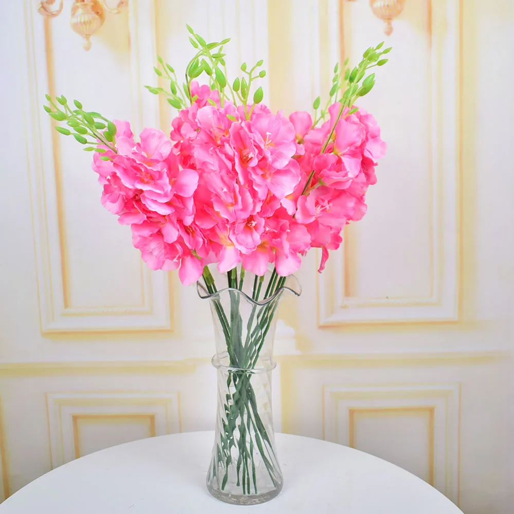 Шелковая бабочка искусственные цветы для дома и свадьбы|pink fake flowers|artificial flowersorchid
