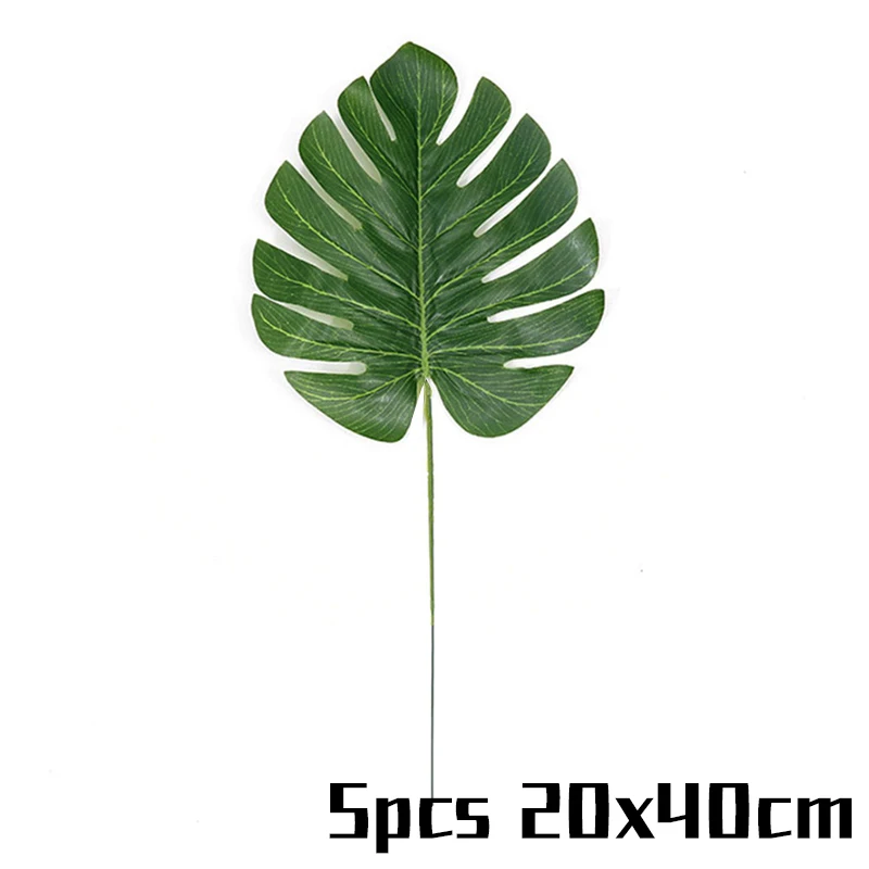 5pcs fabric leaves WEIGAO джунгли вечерние с днем рождения баннер гирлянда животное Количество Воздушные шары в форме цифр первый ребенок мальчик День рождения украшения Дети - Цвет: 5pcs fabric leaves