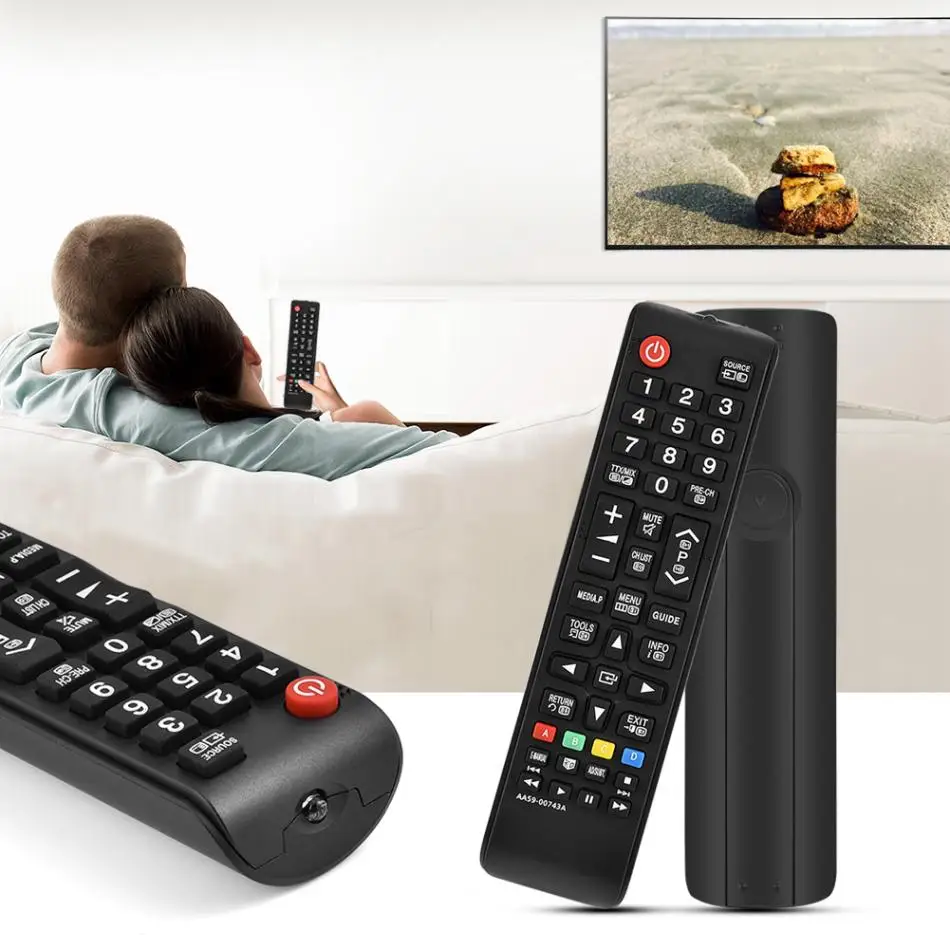 Универсальный пульт дистанционного управления для Samsung 3D Smart TV ИК черного цвета с