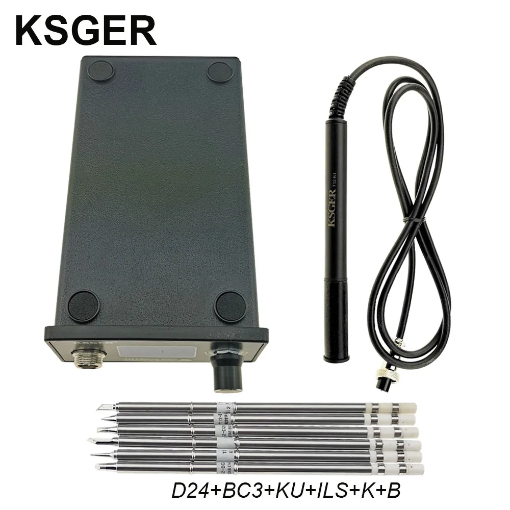 Sets 6 KSGER T12 паяльник станция DIY STM32 OLED V2.01 регулятор температуры насадки для инструментов ABS чехол FX9501 ручка быстрый нагрев - Цвет: Sets 6