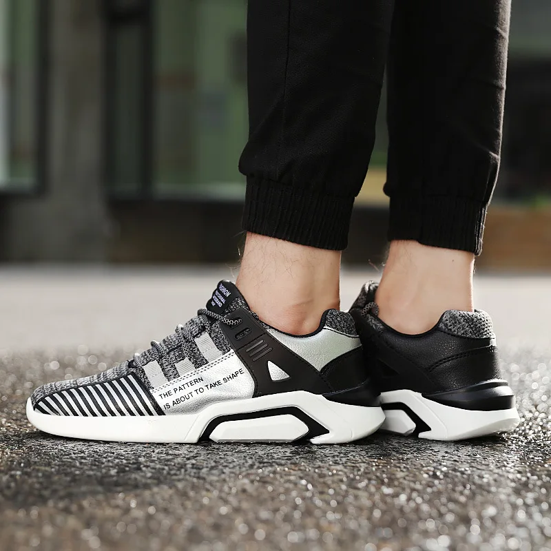 Кроссовки вязанные верхние дышащие мужские спортивные ботинки массивные Zapatillas