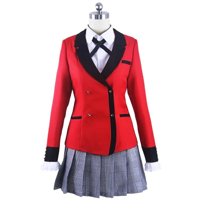 Аниме! Школьная форма Tgforever Kakegurui Jabami Yumeko Momobami Kirari костюм для косплея пальто +