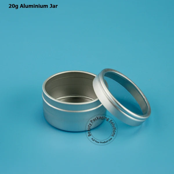 Новая пустая алюминиевая банка 50 шт./лот 20 г с прозрачной пленкой мл для крема