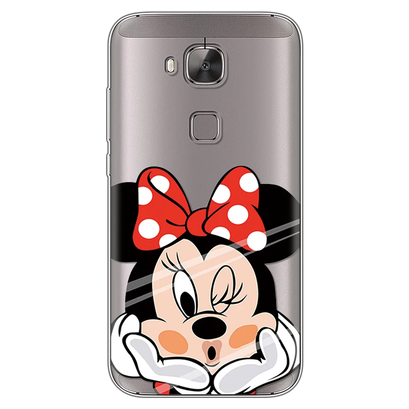 mini Чехол для Fundas huawei G8 чехол с рисунком милого TPU с рисунком Роскошные прозрачные для huawei G7 плюс 5,5 дюймов Задняя крышка сумки Coque - Цвет: mini
