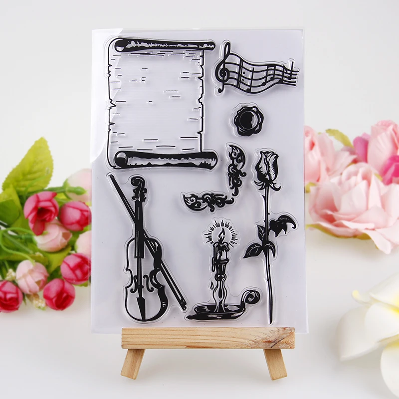 1 шт. прозрачные цветы Бабочка штамп стрекозы/печать для DIY