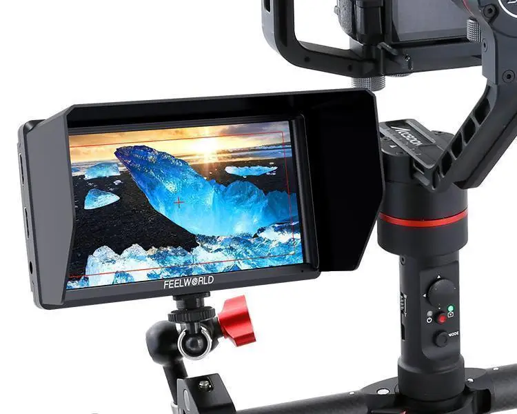 Камера FEELWORLD S55 экран 5 дюйма IPS 1280x720 поддержка 4K HDMI вход Наклон Камеры