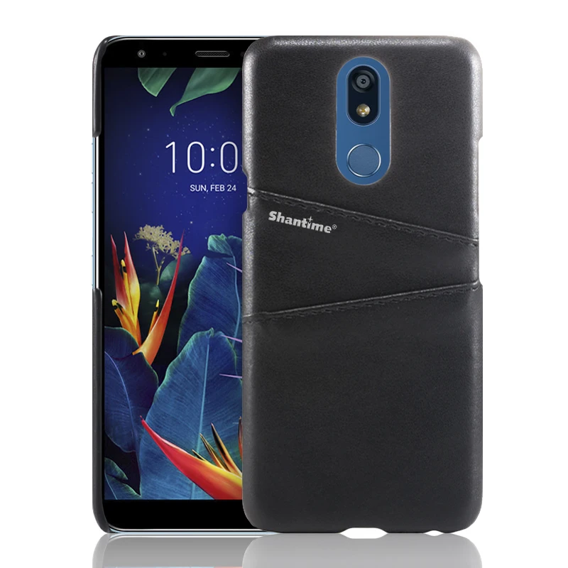 Black Роскошный Винтажный чехол из искусственной кожи для телефона LG K40, чехол для LG K12 Plus, слот для карт, чехол для LG X4 - Цвет: Black