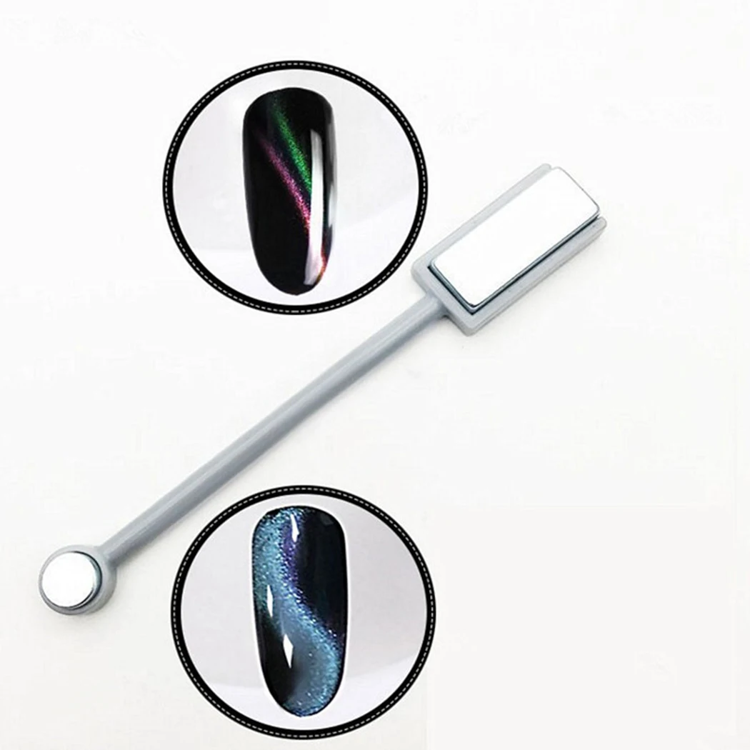 Двойная головка 2 Way магниты кошачий глаз эффект магнит для нанесения лака 3D