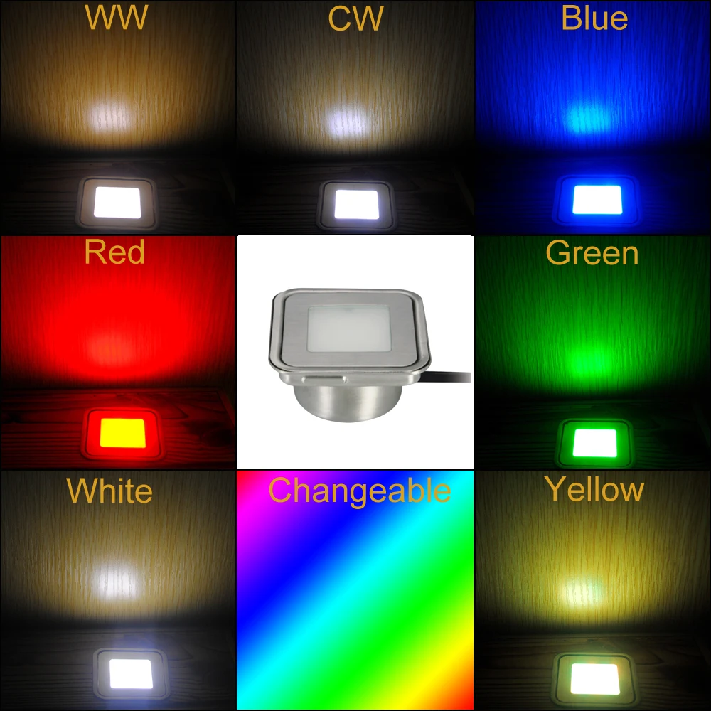 Светодиодная лампа для лестницы из нержавеющей стали 0 6 Вт 12 В постоянного тока
