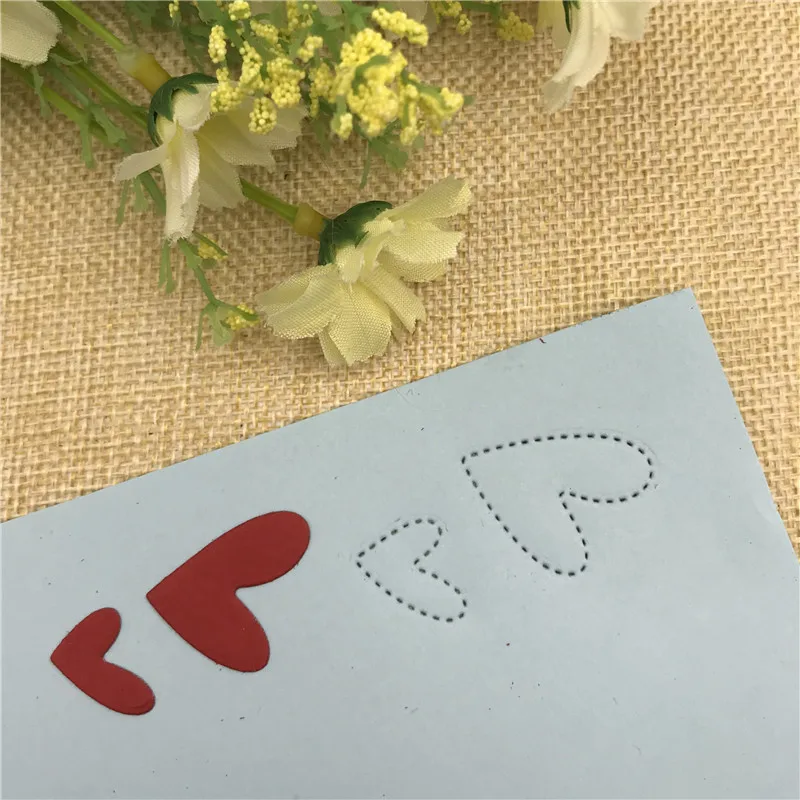 

4pc sweet heart dot METAL CUTTING DIES cut Stencil for DIY Scrapbooking Photo Album Embossing Paper Cards Decorative Crafts