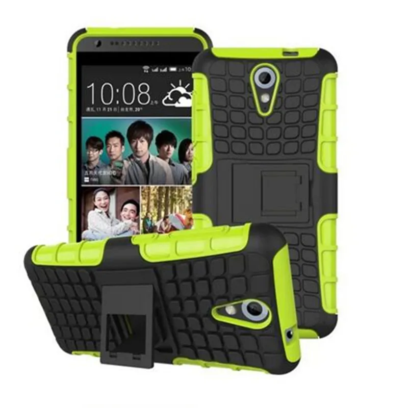 Чехол для HTC Desire 620 противоударный резиновый и жесткий пластиковый чехол телефона