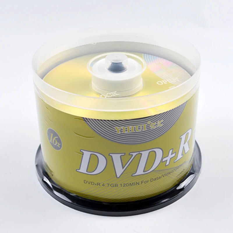 Бесплатная доставка 50 шт./лот DVD диски пустые + R CD 4 7 ГБ 16X Bluray запись одного раза