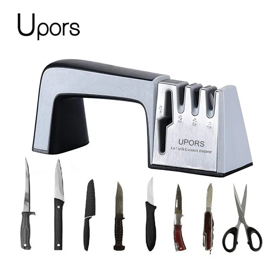 

UPORS профессиональная точилка для ножей кухонная заточка камень Вольфрамовая сталь Кухонные ножи аксессуары