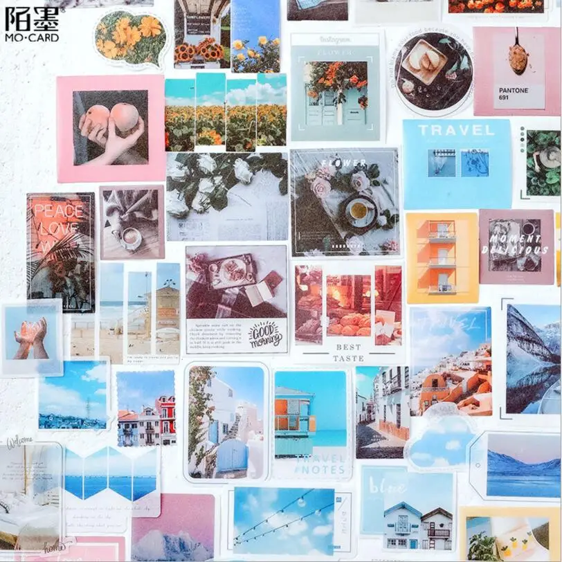 40 шт./лот стикеры в стиле ретро для путешествий кофе Life Label Notes Post Memo Pad милые