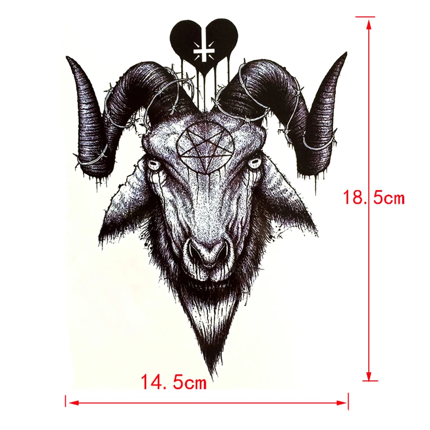 5 шт. Minotaur Необычные водонепроницаемые Временные татуировки для мужчин Высокое качество Mino's bulls поддельные татуировки боди-арт Фламинго Хна Татуировки