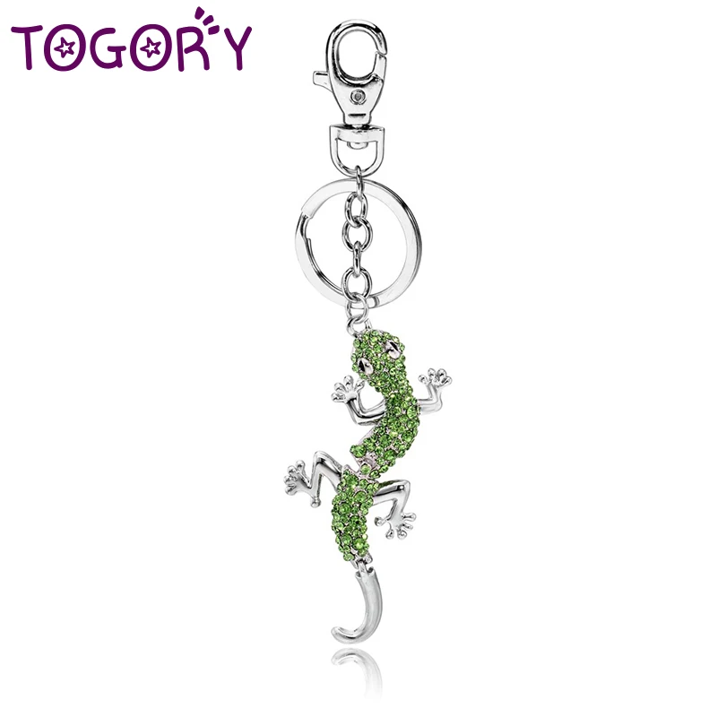 TOGORY Хрустальная ящерица на удачу Новинка животное Модный Брелок Сумочка сумка с