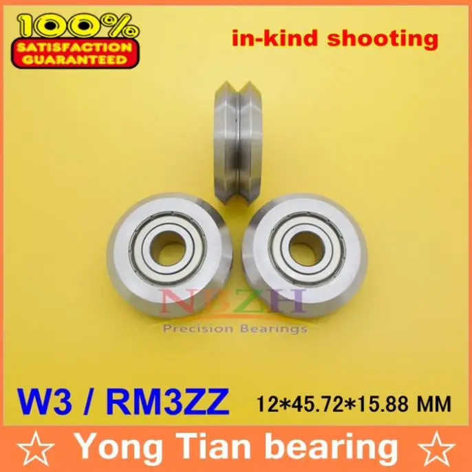 RM3ZZ / W3 12*45 72*15 88 мм v wheeles W Groove Герметичный шарикоподшипник W3X 2RS RM3X RM3 2RS|bearing bearing|wheel