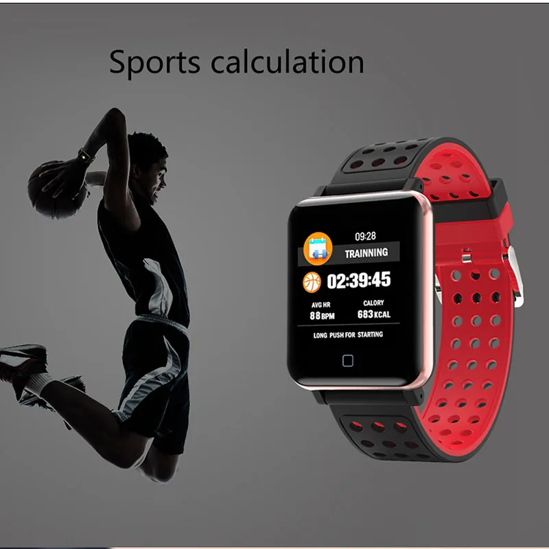 M19 спортивный смарт-Браслет фитнес-трекер Smartband кровяное давление монитор