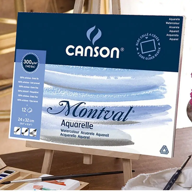 Canson 300 г/м2 Акварельная бумага для рисования акварелью 8K/16K/32K 20 листов ручная