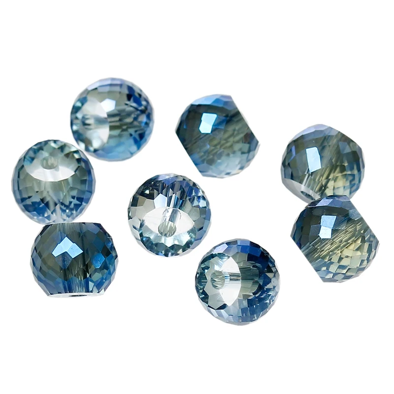 Уникальные Круглые бусины с несколькими градиентными прозрачными шариками