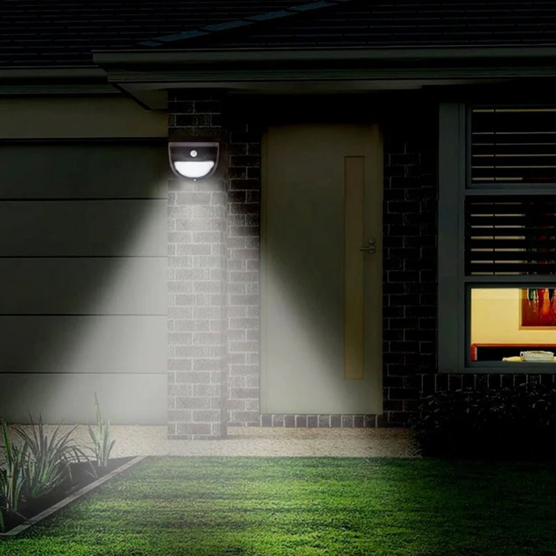 37 LEDs Solar Powered Human Body Induction Lighting Control Wall Lamp for Outdoor Courtyard Waterproof Emergency Garden Light | Лампы и