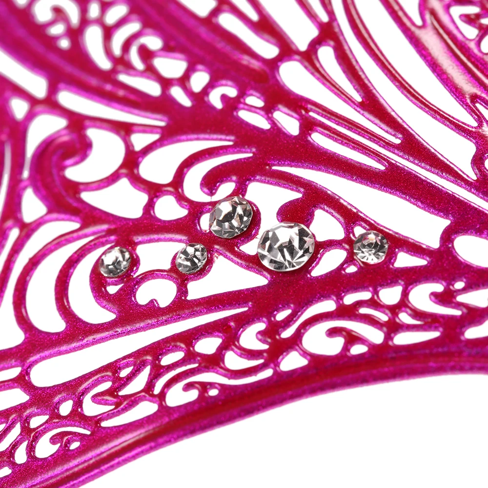 Роскошная розовая металлическая маска с лазерной резкой вечеринки 2016 года|laser cut