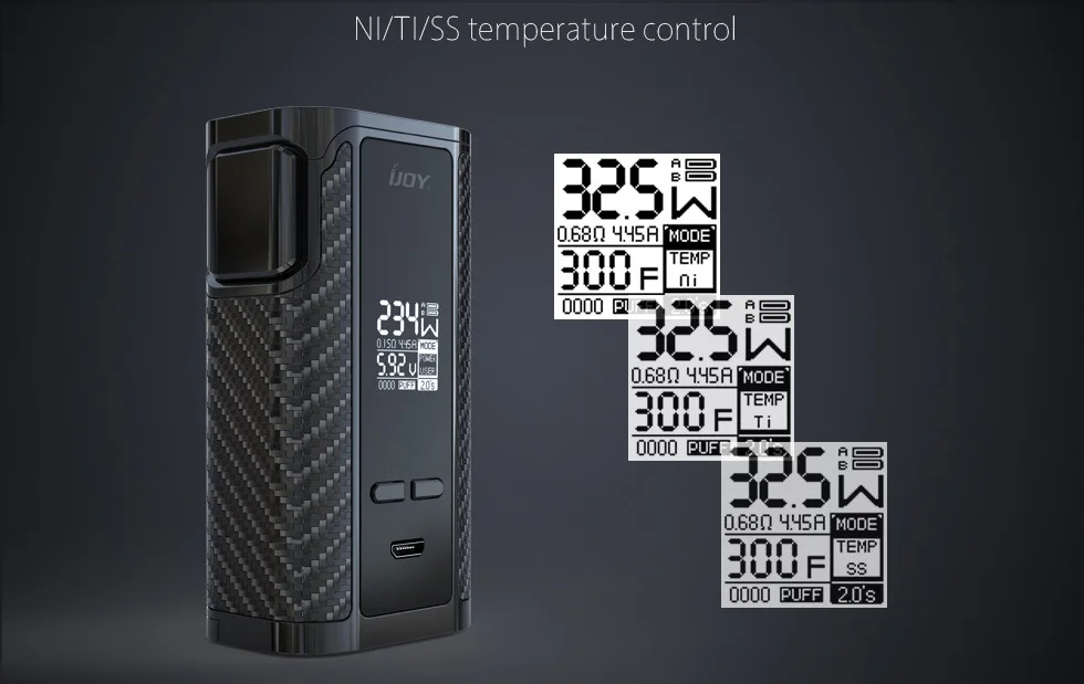 IJOY капитан PD270 TC коробка мод 234 Вт Подходит капитан Vape бак испаритель электронная сигарета VS Gen ALIEN 220 Вт 20700 18650 батарея