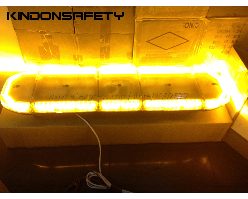 Бесплатная доставка по Fedex! ECE R65 одобренный грузовик световой бар янтарный или