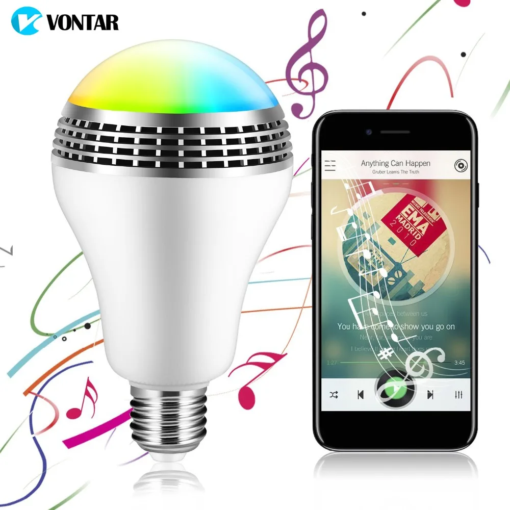 VONTAR Smart Bluetooth Динамик s для телефона светодио дный Беспроводной ночник RGB лампа