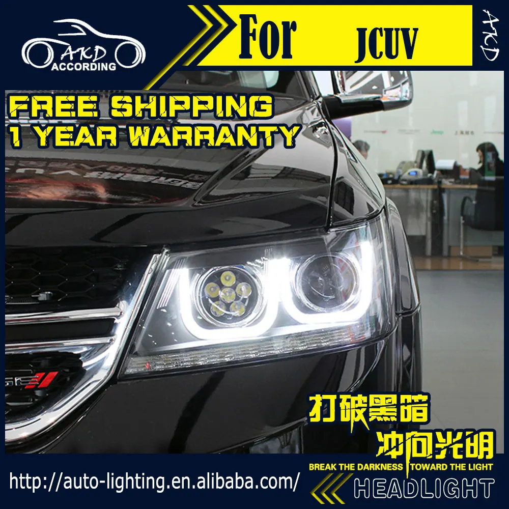 AKD автомобильный Стайлинг фара для Dodge Journey JCUV фары Freemont Светодиодный фонарь H7 D2H Hid вариант Ангел глаз биксеноновый луч