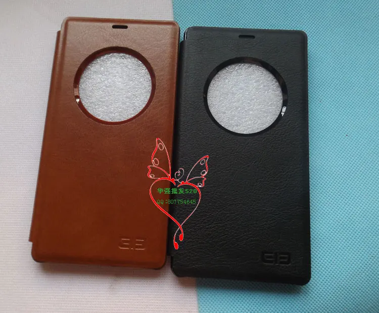 Elephone M3 чехол 100% Оригинальный флип кожаный с переключателем Холла защитный для