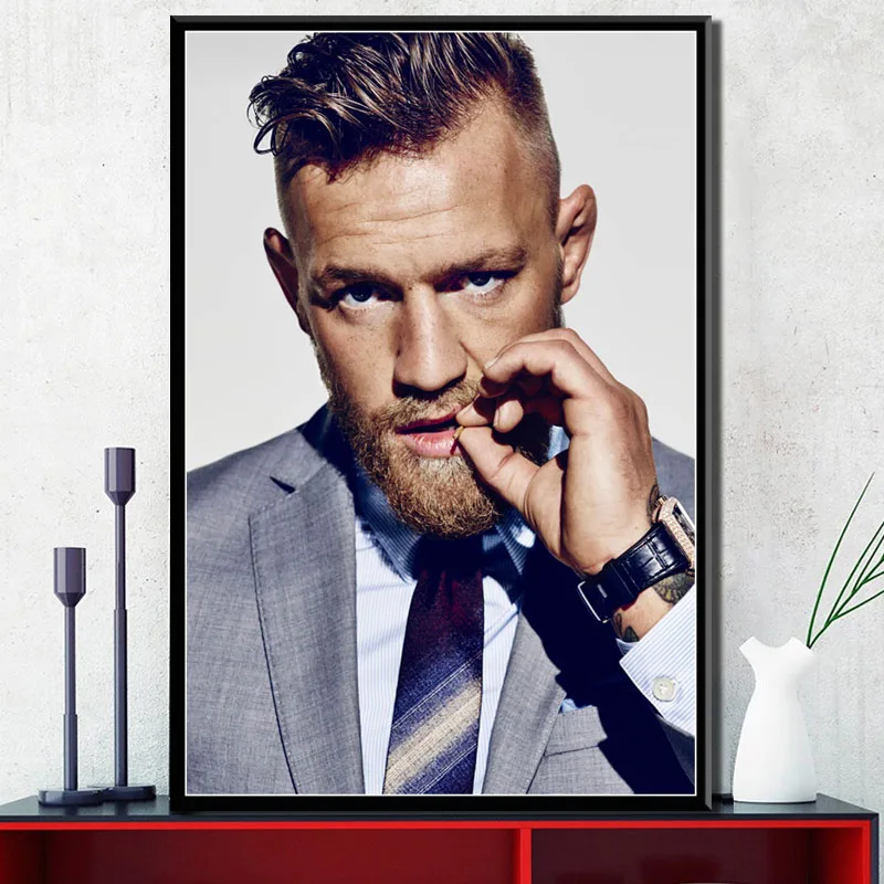 P131 Conor McGregor файтинг боксерский спортивный плеер Художественная Роспись Шелковый