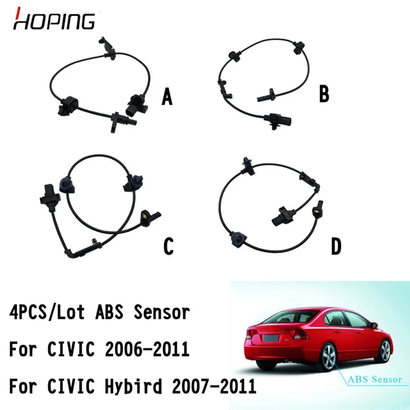 4 шт./лот ABS датчики для HONDA CIVIC 2006 2007 2008 2009 2010 2011 FA1 FD1 FD2|Датчик ABS| |