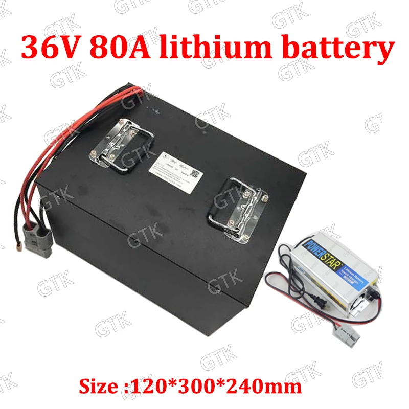 ГТК водонепроницаемый 36v 80ah литий ионная батарея batteria 80AH BMS для 3500 Вт