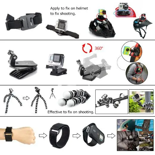 Набор аксессуаров YourTribe для Gopro go pro hero 6 5 4 3 крепление SJCAM SJ4000 xiaomi yi камеры eken H9