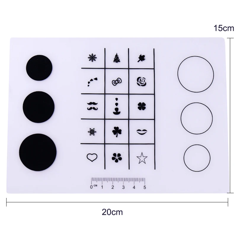 Мини силиконовый коврик для стемпинга складной моющийся тренировочный