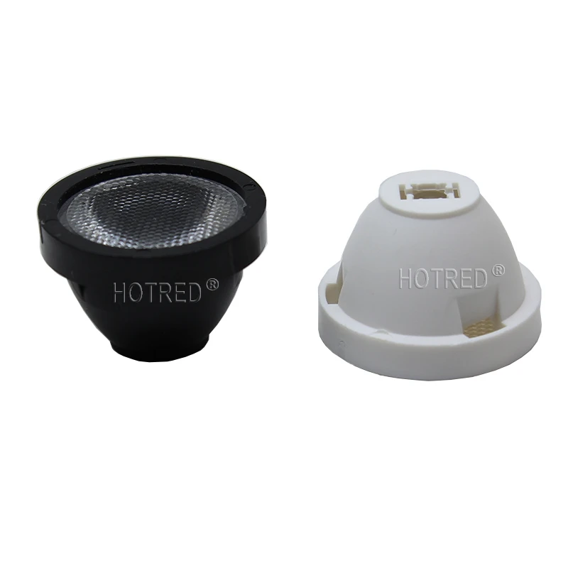Фото 10-100 шт. Cree XPE XPG XTE 3535 3030 2525 светодиодные линзы 15 30 45 60 градусов конусный черный белый держатель для Samsung 3 Вт светодиодные высокой мощности №3