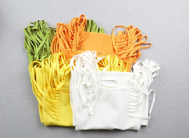 Оптовая продажа 5 цветов сексуальное открытое желтое облегающее Бандажное