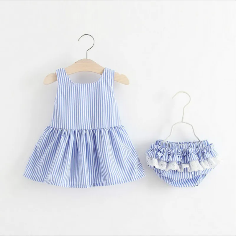 

Newborn Baby Dresses Girl Dress 2pcs Dress+ shorts Toddler Tutu Dresses Kids Clothes Set Girls Clothing Sets Infants