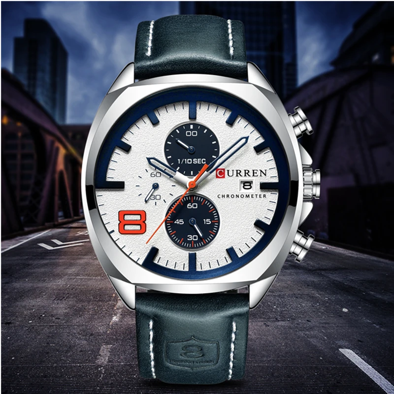 

Men Watches Top Brand Luxury CURREN Casual Analog Quartz Watch Waterproof Date Military Sport Wristwatch Relogio Masculino 8324