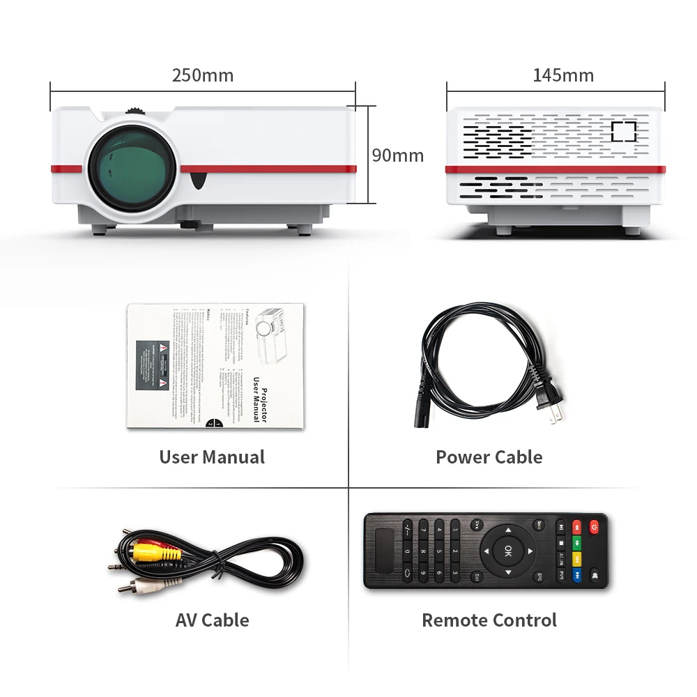 Мини-проектор VISIONTEK VS313 новейший светодиодный проектор для домашнего кинотеатра