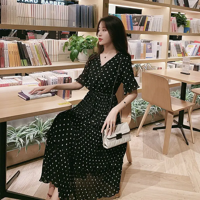 Лето 2019 г. для женщин платья Boho богемный с коротким рукавом и оборками Midi праздник