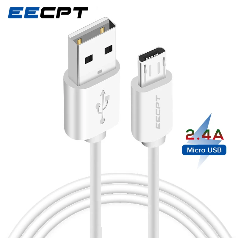 Кабель Micro USB EECPT 2.4A кабель для быстрой зарядки и передачи данных кабель для зарядки телефона для Xiaomi Redmi Note samsung S7 S6 Android