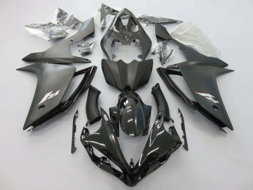 Для Yamaha YZF R1 2007 2008 YZFR1 07 08 мотоциклетные Обтекатели Черный ABS пластик литья под