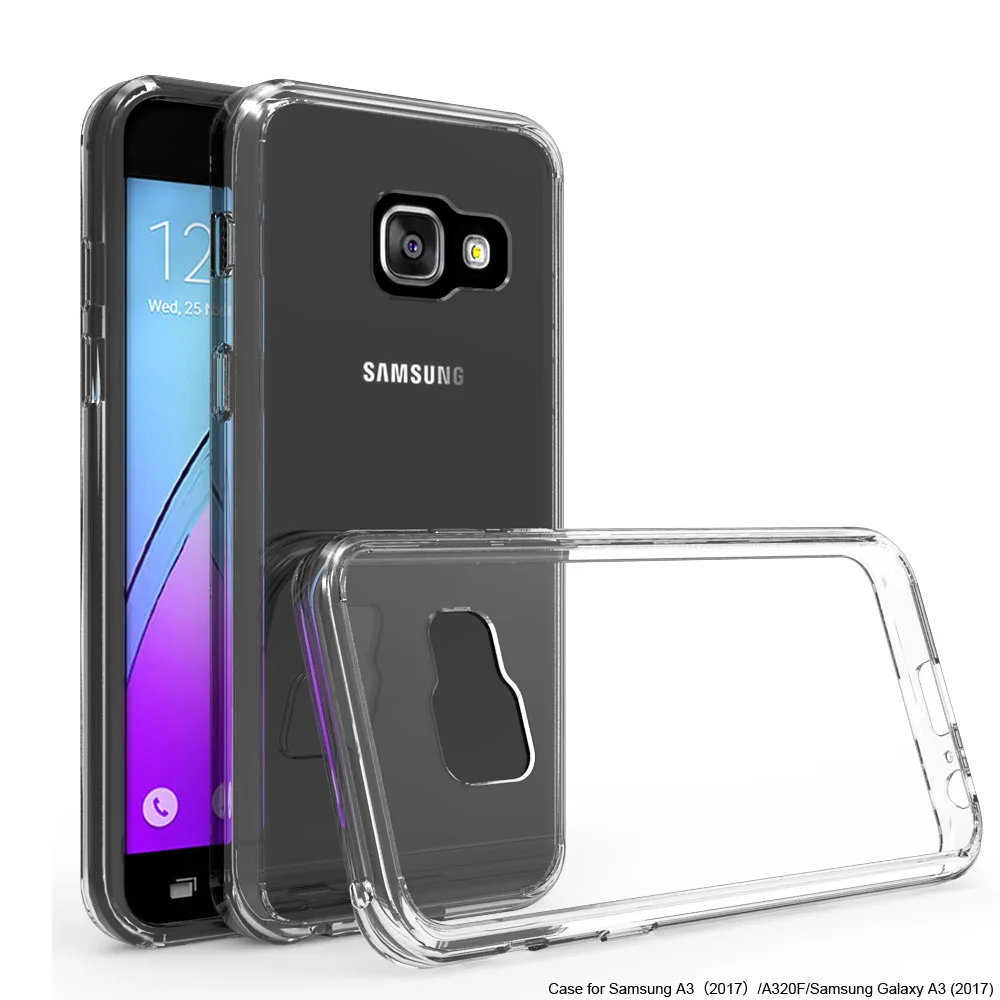 Жесткий Чехол бампер из ТПУ и акрила для Samsung Galaxy A3 A5 J3 Emerge 2017 J1 Mini S7 Active S8 Plus|cover for