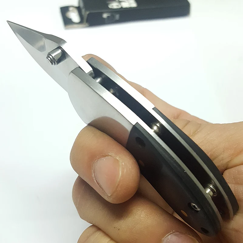 Карманный нож edc паук 440c стальной складной для выживания ganzo ebony ручка инструменты