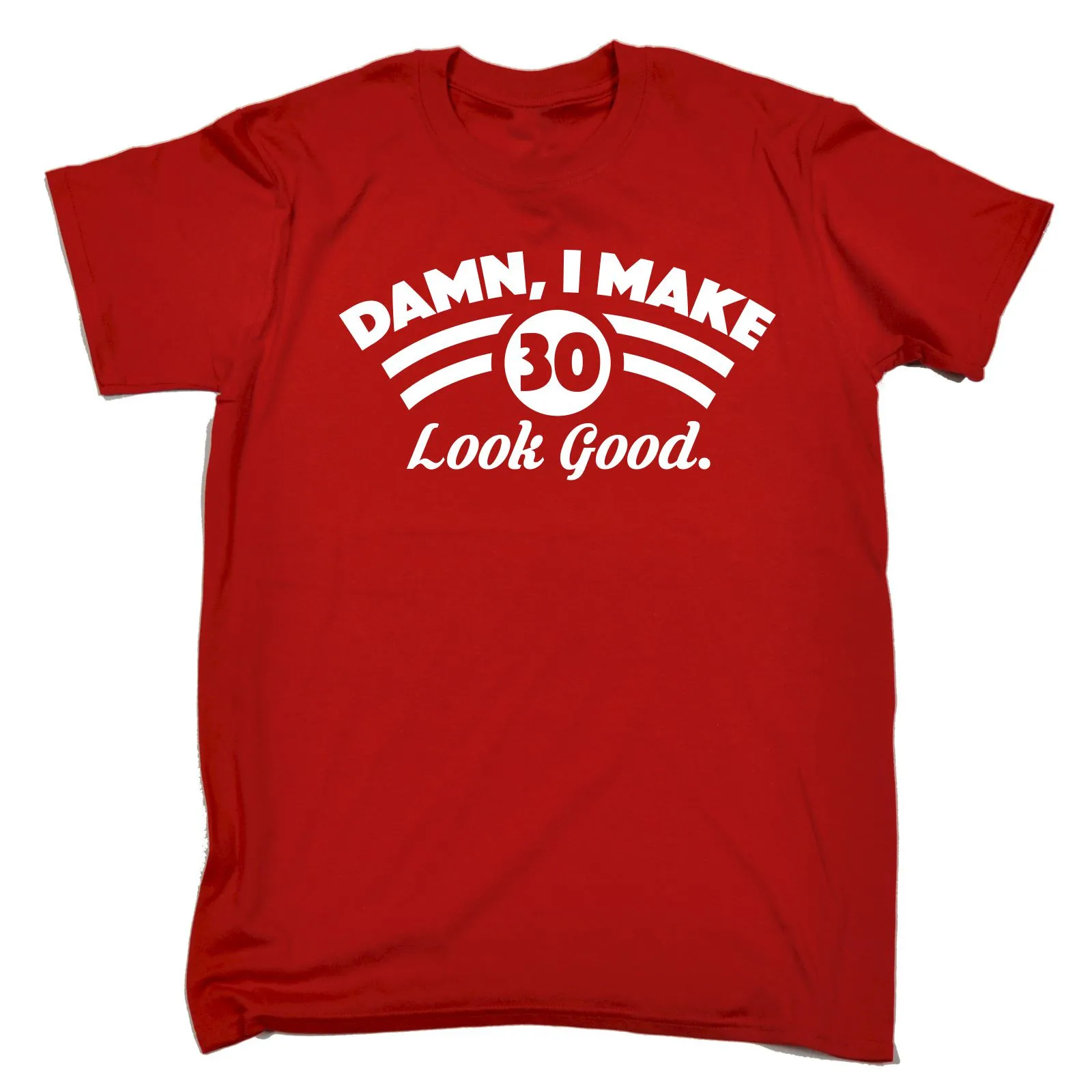 Черная футболка с надписью I MAKE 30 LOOK GOOD забавная Мужская в подарок на день