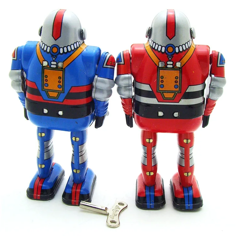 Винтажные детские игрушки оловянные роботы заводные домашняя коллекция Ретро