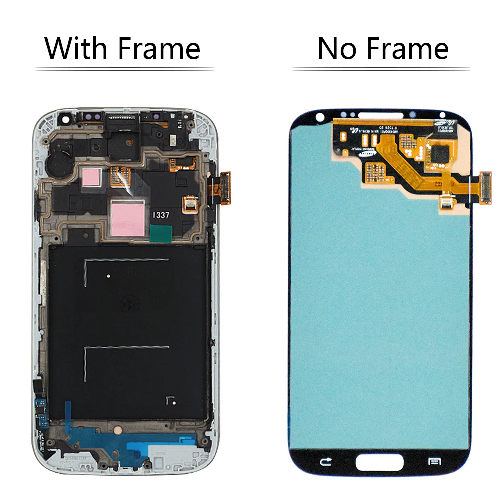 Супер AMOLED для SAMSUNG Galaxy S4 i9500 i9505 i9506 ЖК-дисплей сенсорный экран с рамкой дигитайзер